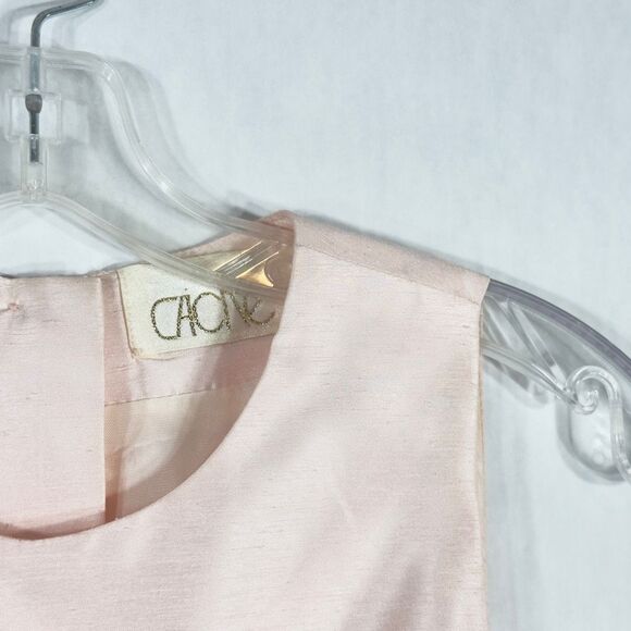 Cache Size 8 Blazer Set Coat and Cami VTG Light Pink Shiny Lined Buttons 595 - Picture 5 of 13